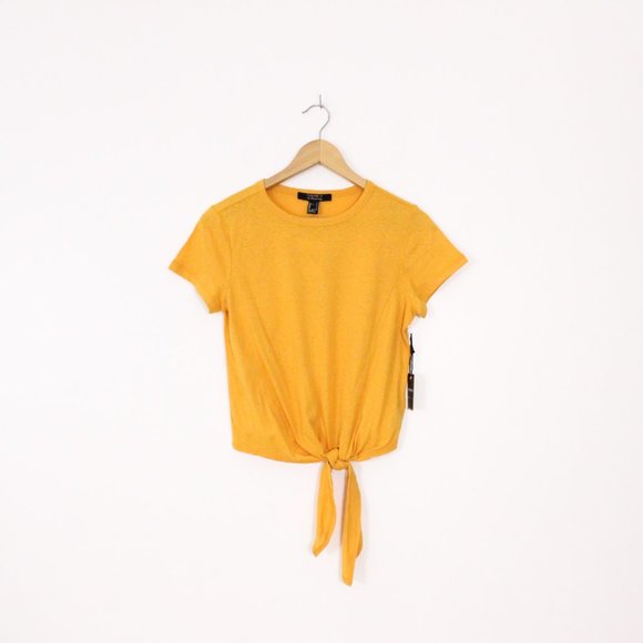 *Forever 21 Contemporary Mustard Knit Top - Picture 3 of 6
